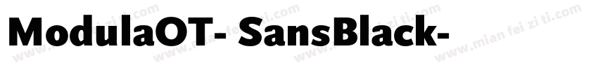 ModulaOT- SansBlack字体转换